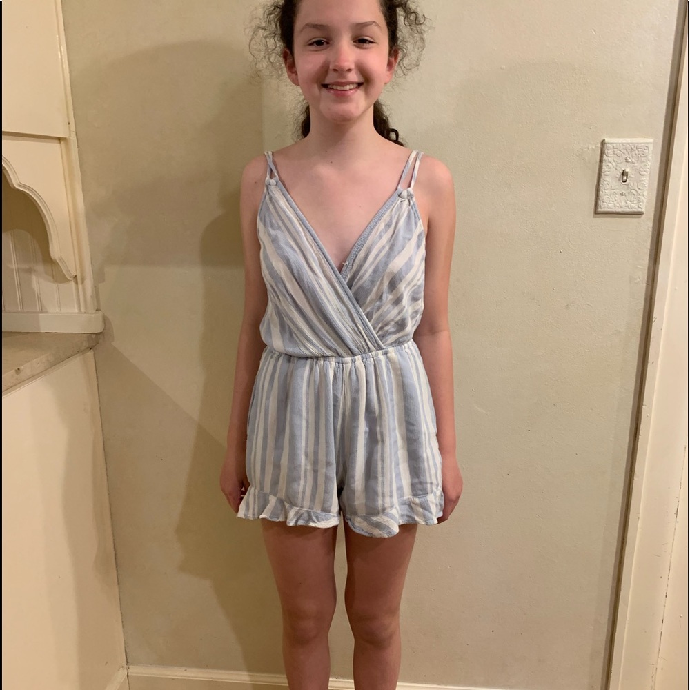 Striped American Eagle Romper
